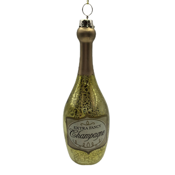 Glass Champagne Bottle 14cm