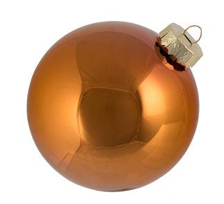 Glass Bauble Copper 10cm