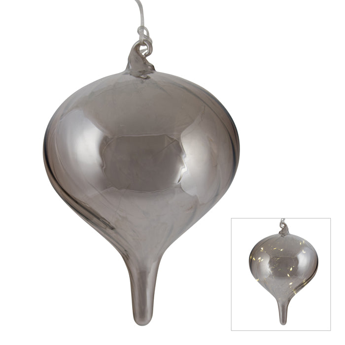 Glass Led Platinum Finial