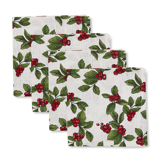 Noelle Red Napkin Set 4