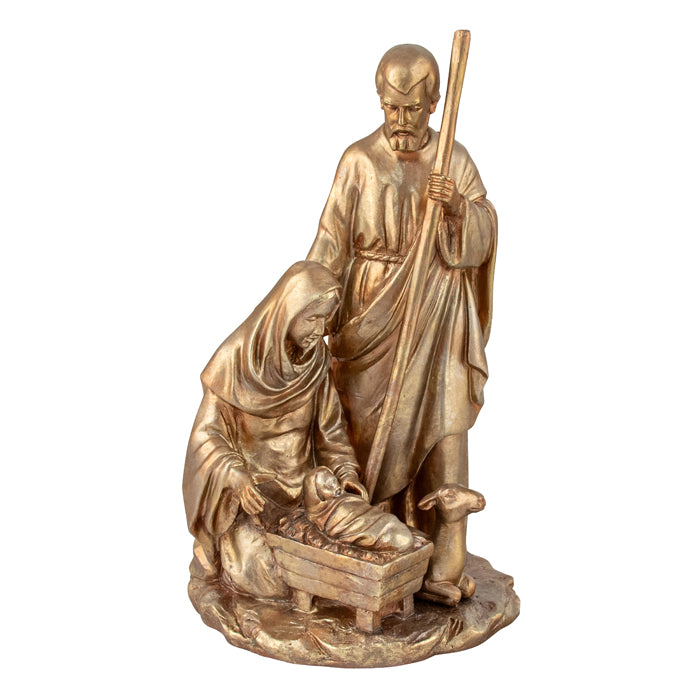 Gold Resin Holy Family Medium