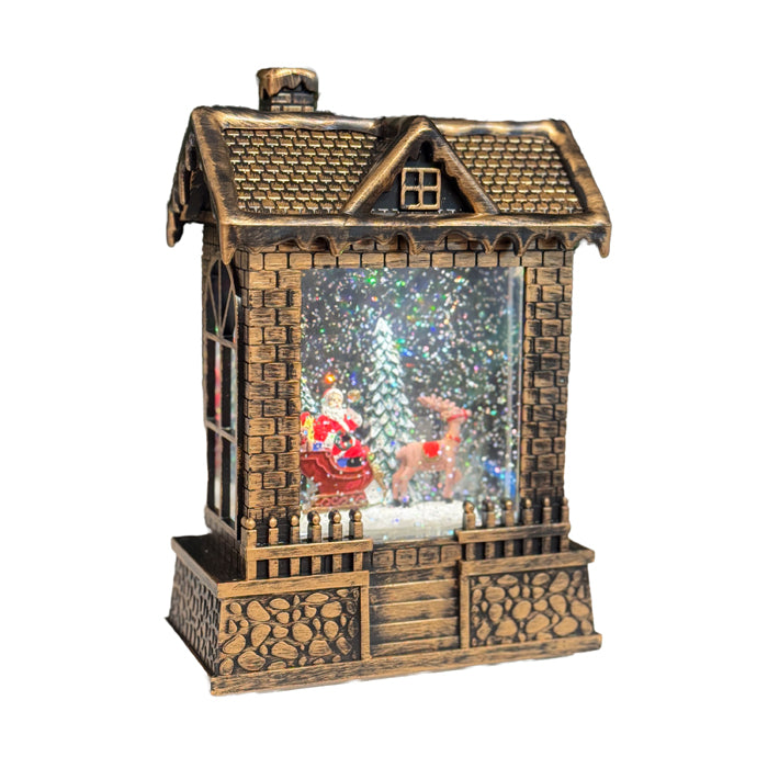 Snow Lantern LED Bronze House