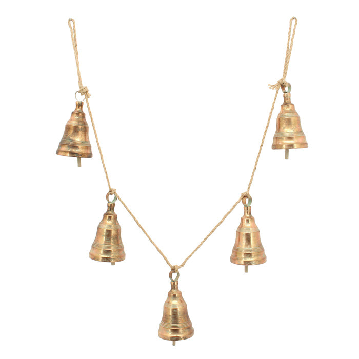 Metal Copper 5 Bell Garland