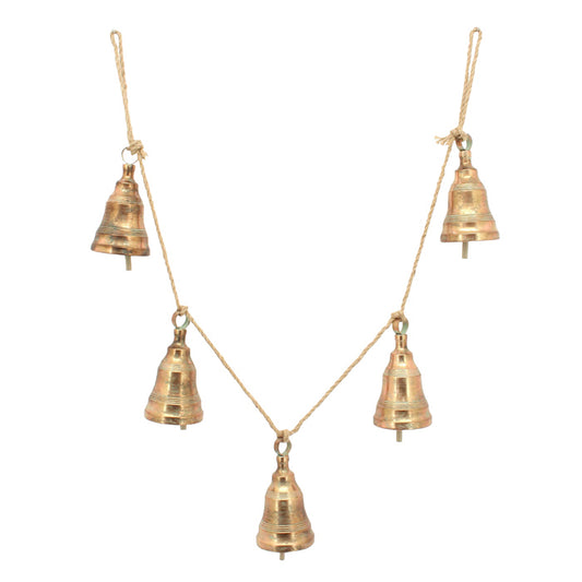 Metal Copper 5 Bell Garland
