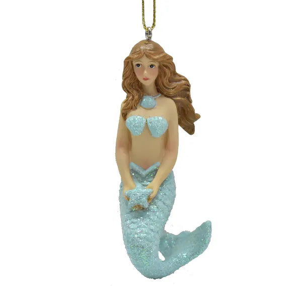 Aqua Mermaid with Starfish