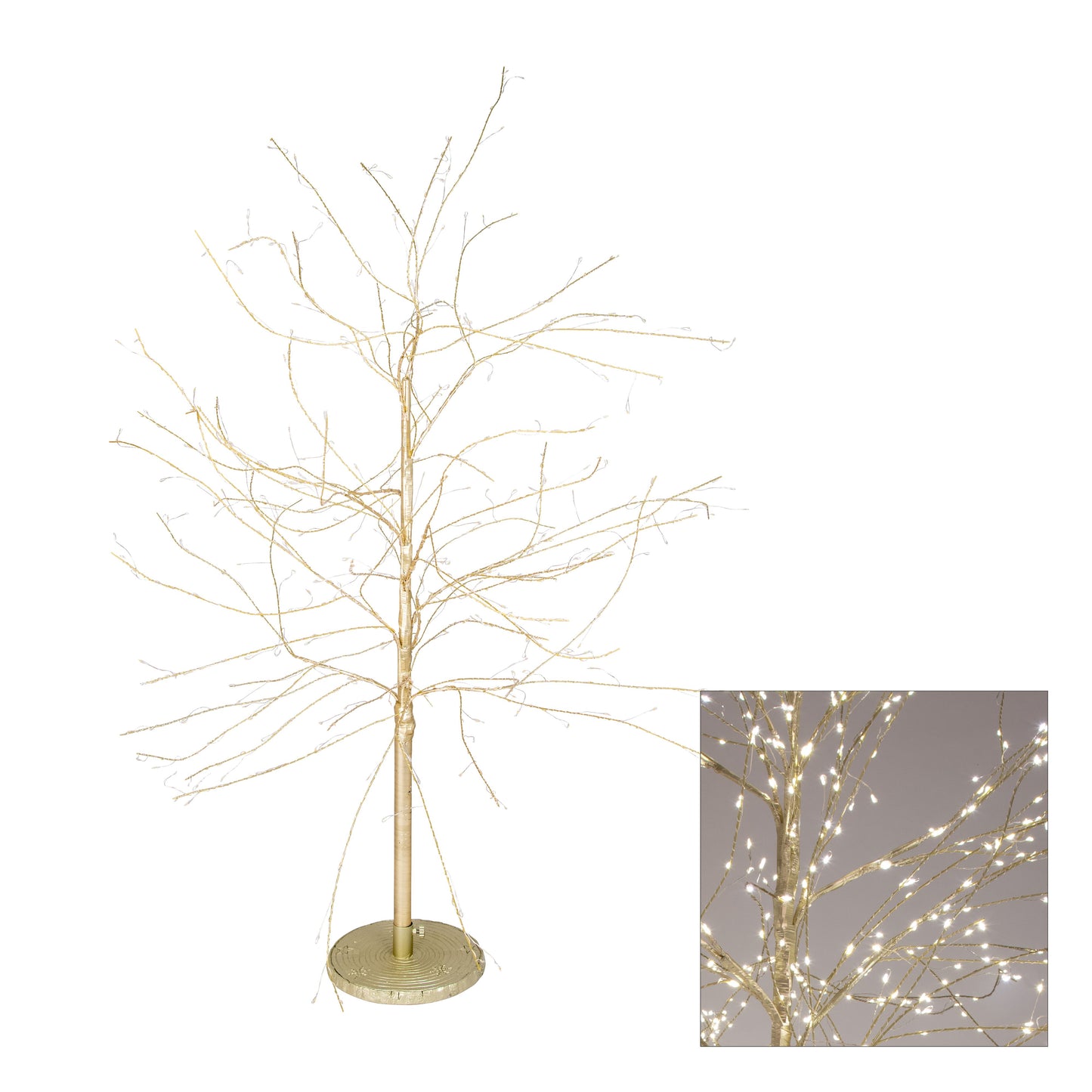 Stockholm Led Tree Champagne 120cm