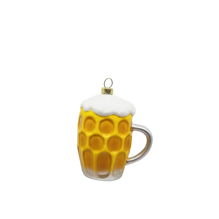 Beer Mug Ornament Golden