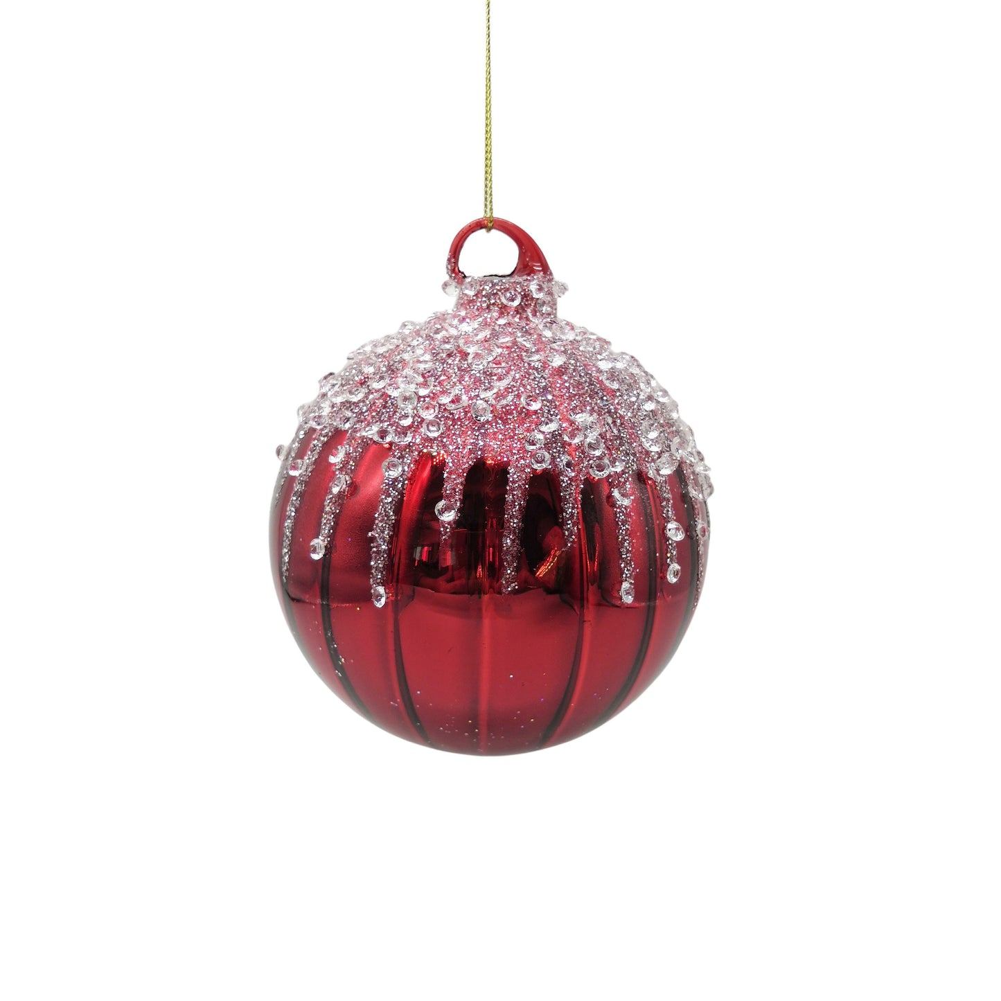 Red Glass Pearl Bauble