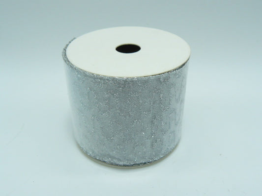 Silver Wired Ribbon 10mts