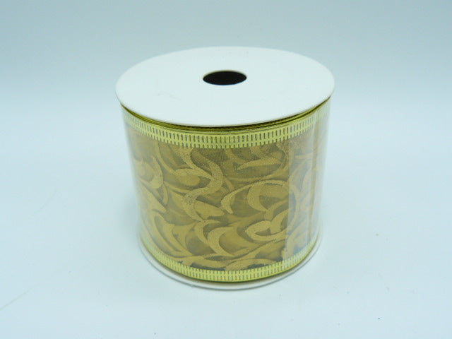 Gold Wired Ribbon 10mtrs