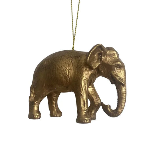 Hanging Gold Elephant