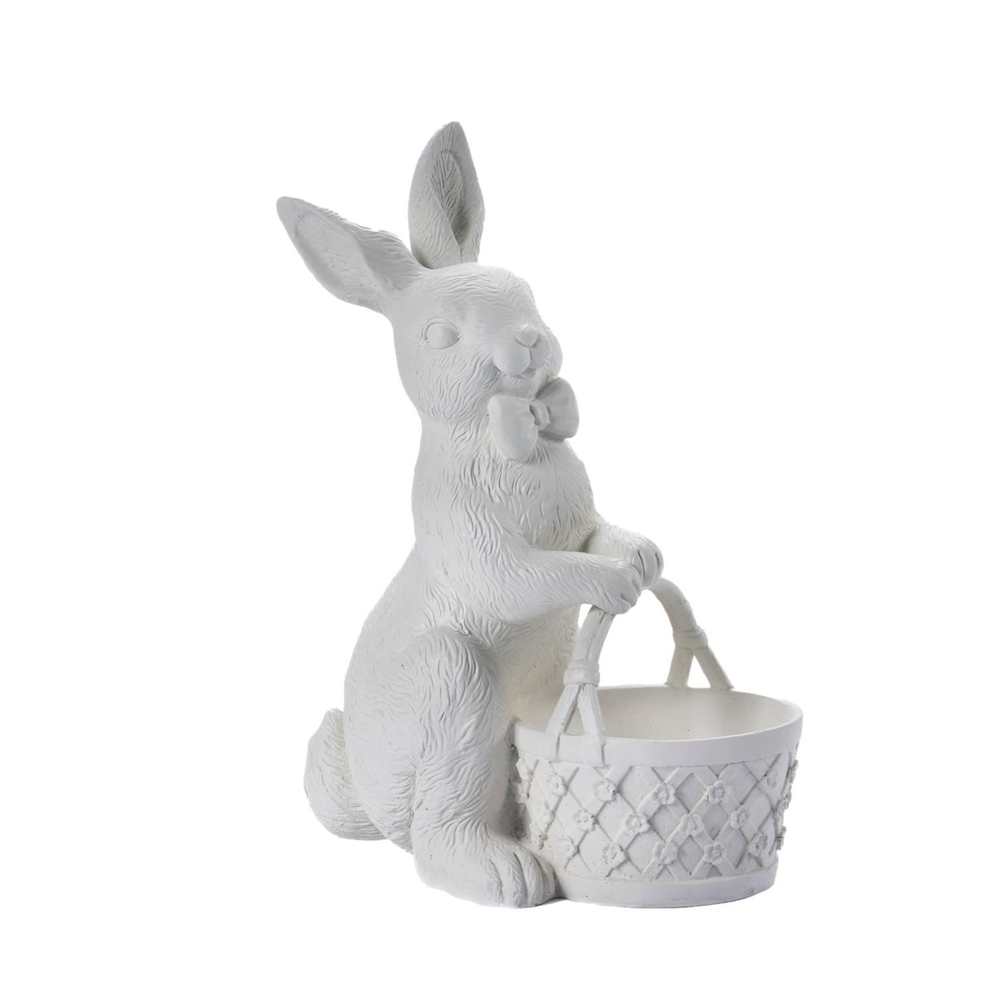 Deluxe White Bunny with Basket