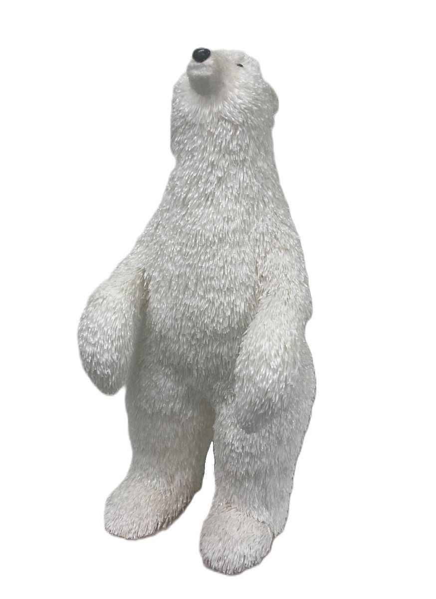 63CM White Standing Bear