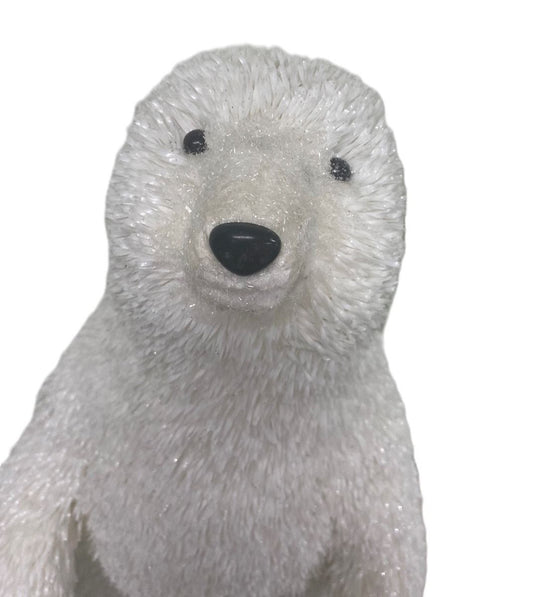 63CM White Standing Bear