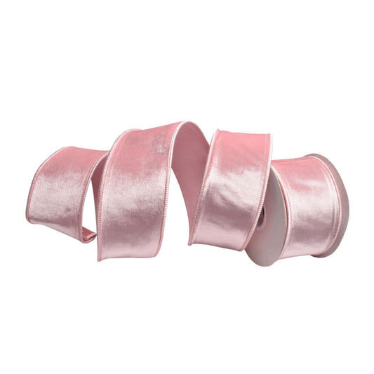Pink Velour Ribbon 9m