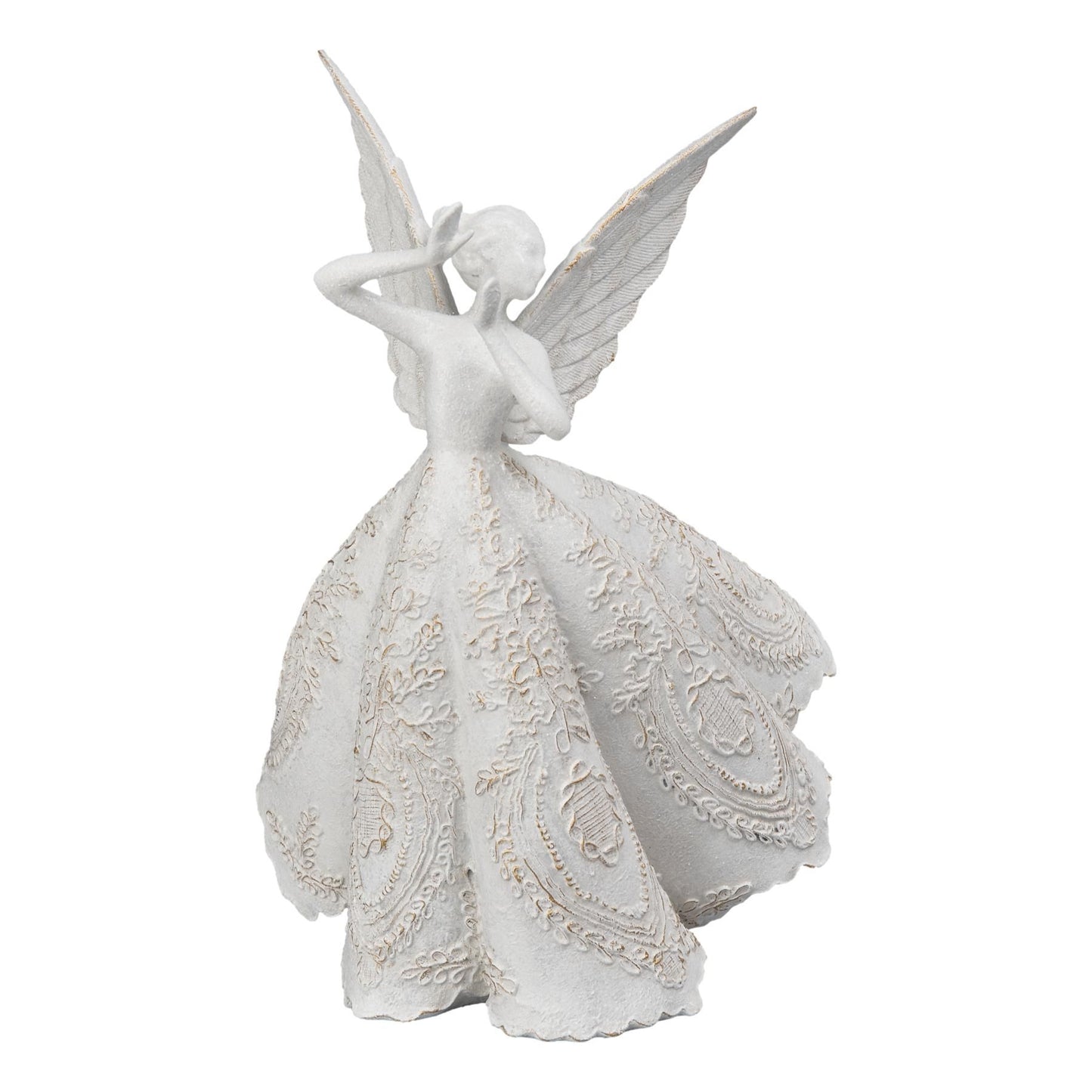 White Lace Standing Angel Right
