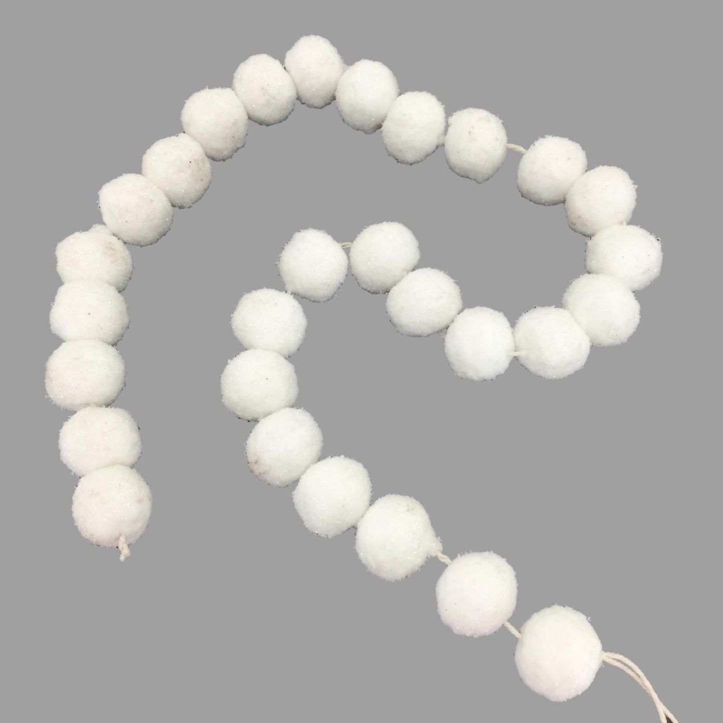 White Ball Garland