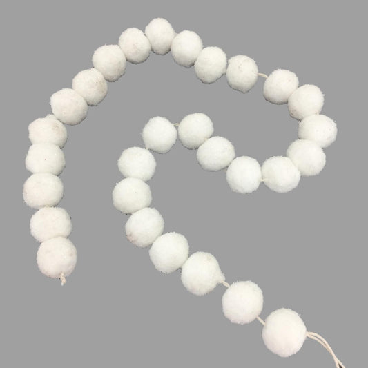 White Ball Garland