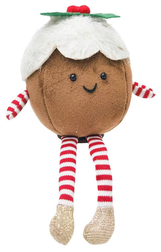 Fluffy Pudding Sitting Decoration Brown