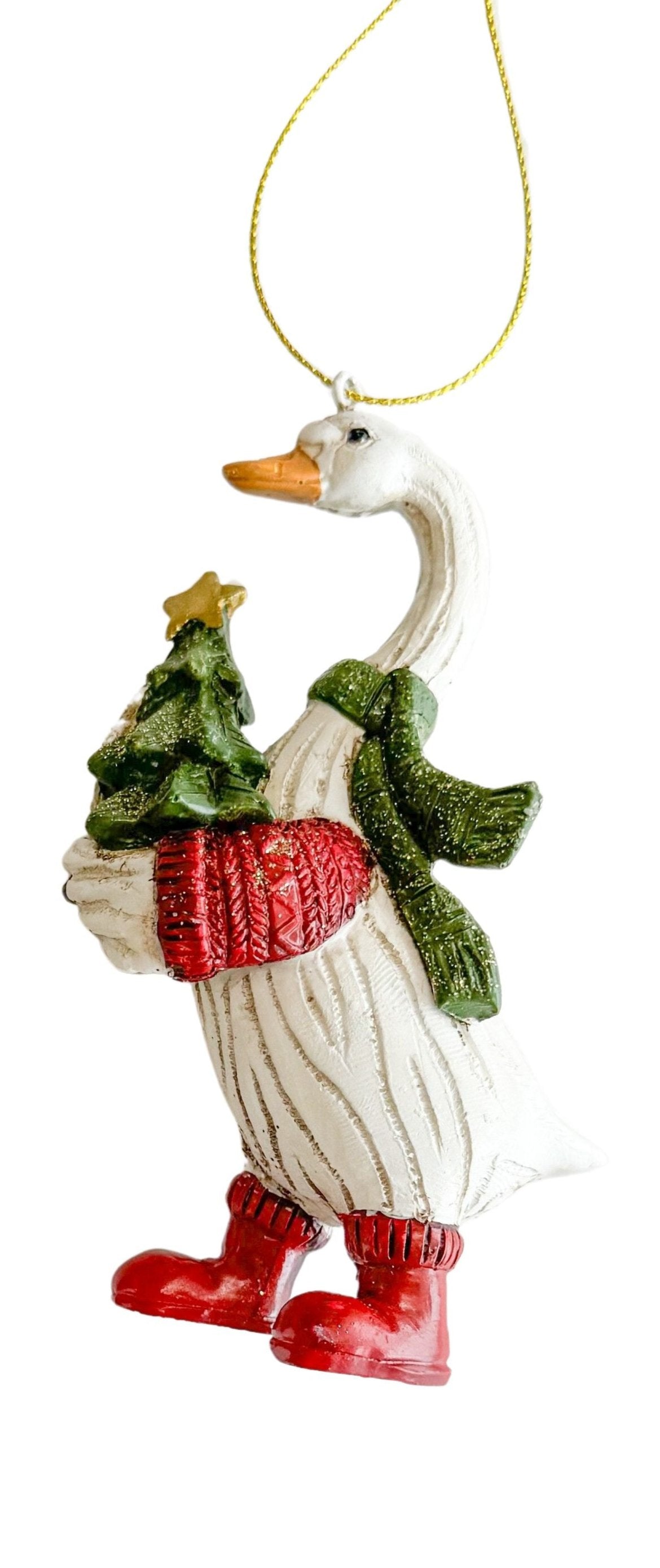 Christmas Goose with Tree