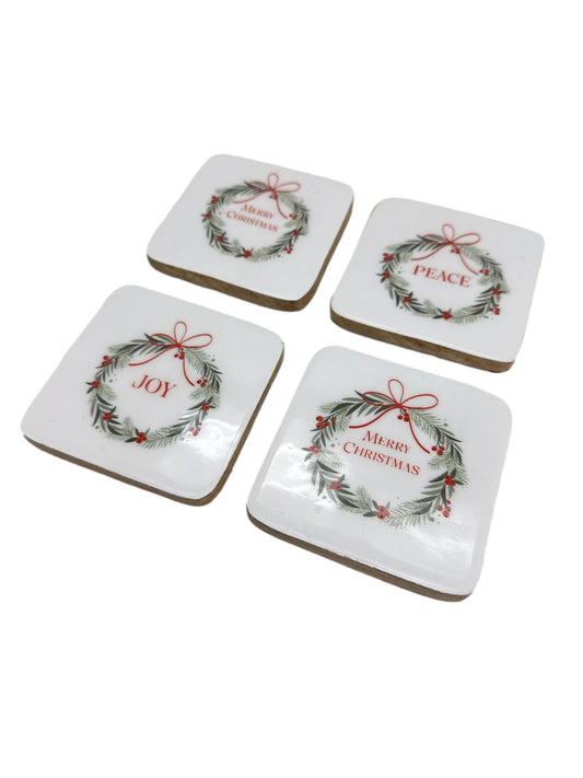 Summer Christmas Coaster Set 4