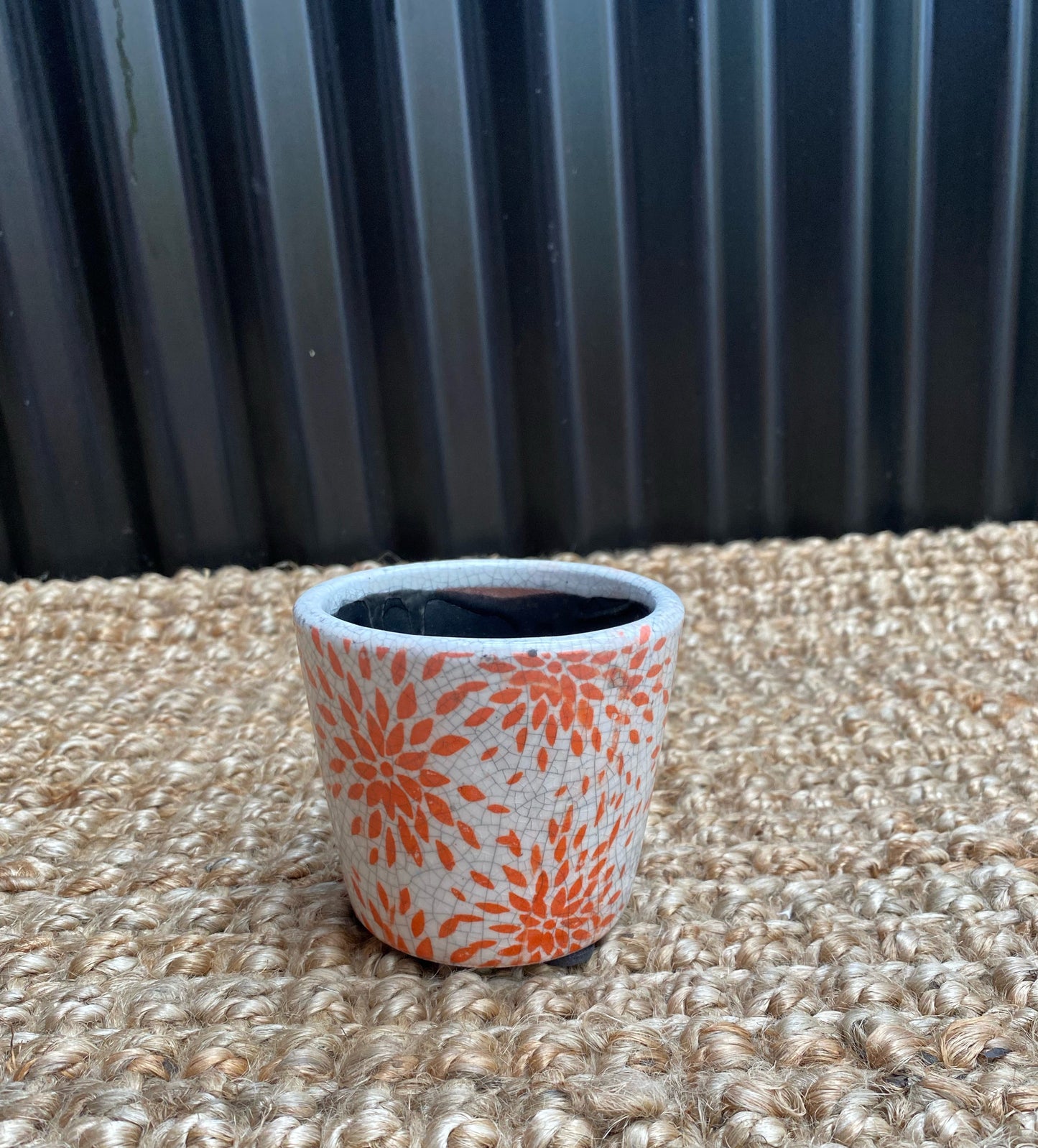 Orange Burst Small Pot