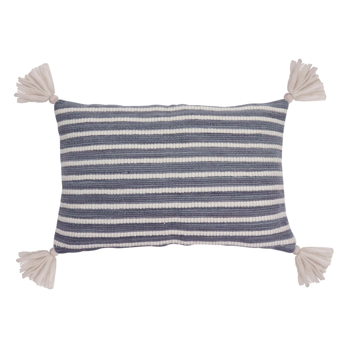 Elwood Blue Tassel Cushion 40 x 60