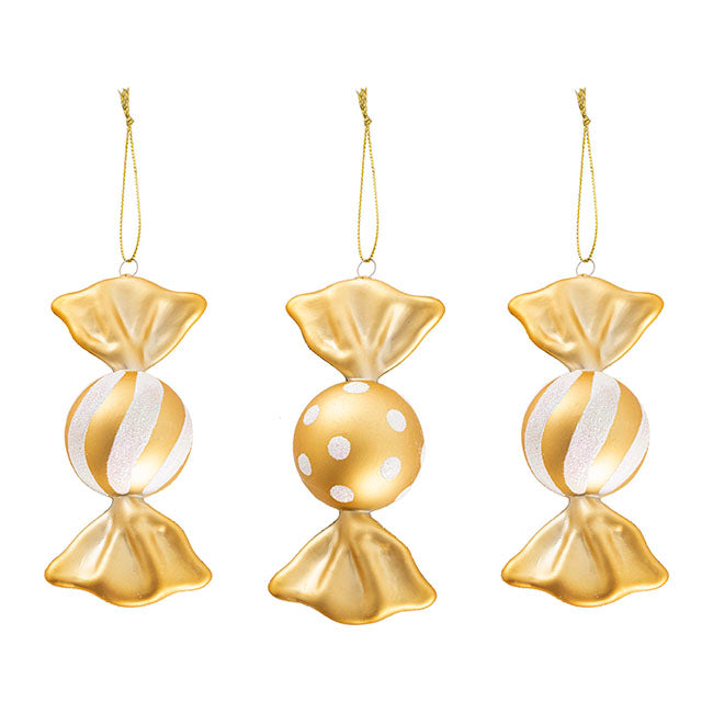 Gold and White Candy 13 cm