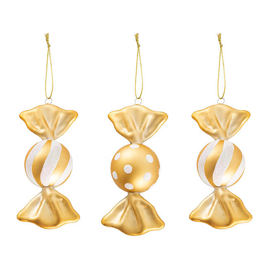 Gold and White Candy 13 cm
