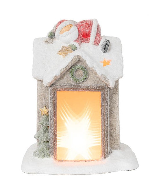 LED House with Santa