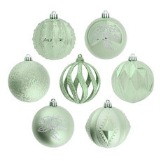 Mint Baubles 8 cm Assorted Designs
