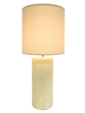Hessian Cylinder Lamp 70 cm