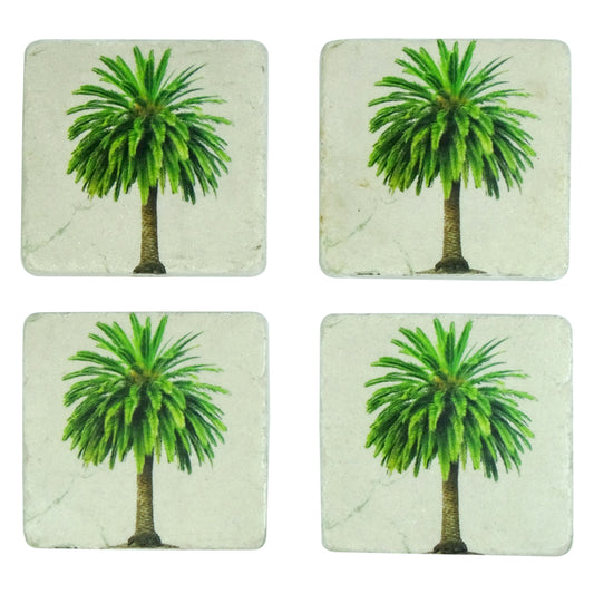 Canary Palm Coasters Set 4