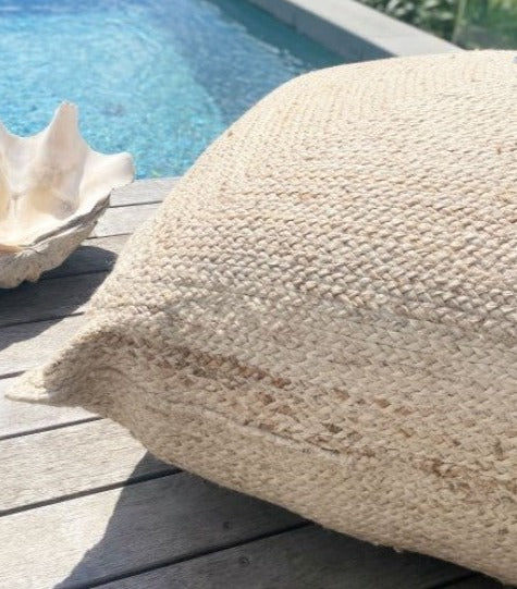 Balah Jute/Cotton Weave Pouf 80 x 80