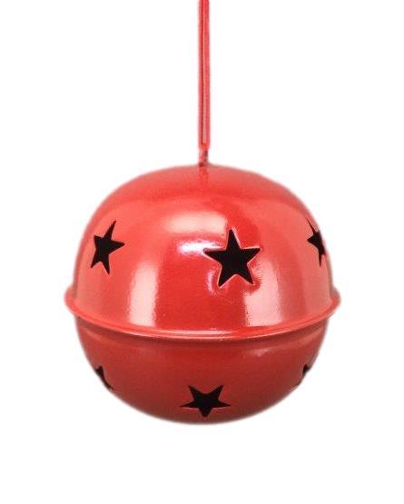 Red Star Bell Hanging Ornament 13 cm