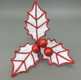 White/Red Trim Holly