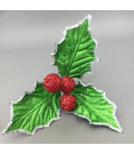 Green Red Holly Flower