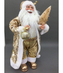 Gold Elegant Santa 60 cm