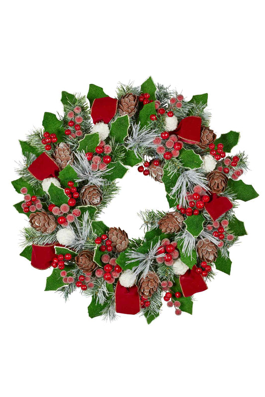 Holly Wreath 56 cm