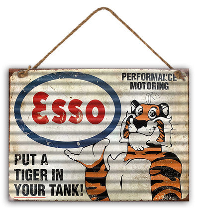 Esso Tiger in Tank 30 x 40 Sign