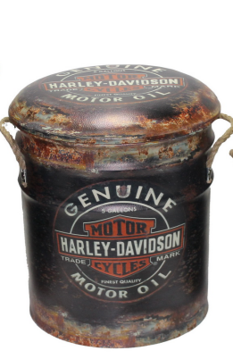 Harley Davidson Storage Stool Small