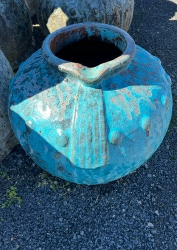 Ancient Ball Urn Teal