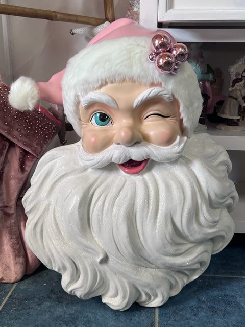 Sweet Winking Santa Wall Hanging