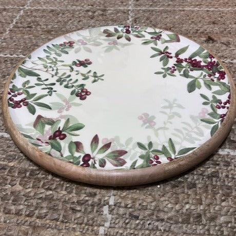 Festive Berry Round Platter