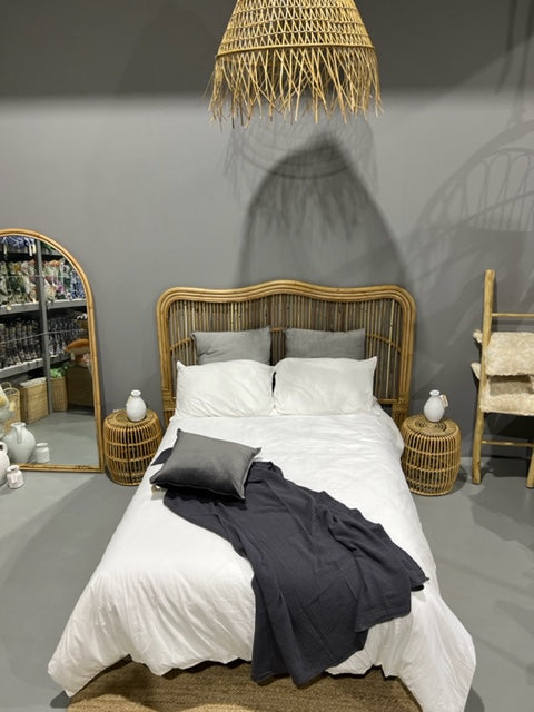 Rattan Headboard 160cm Natural