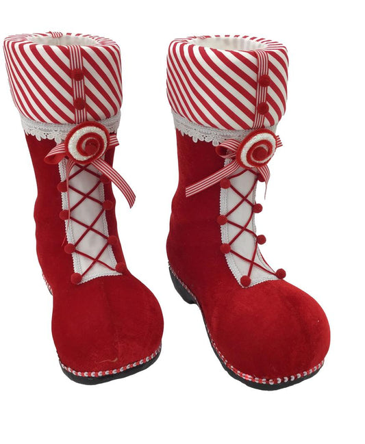 Red Boots 38 cm Pair