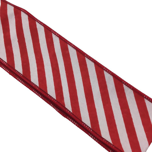 Red White Striped Ribbon