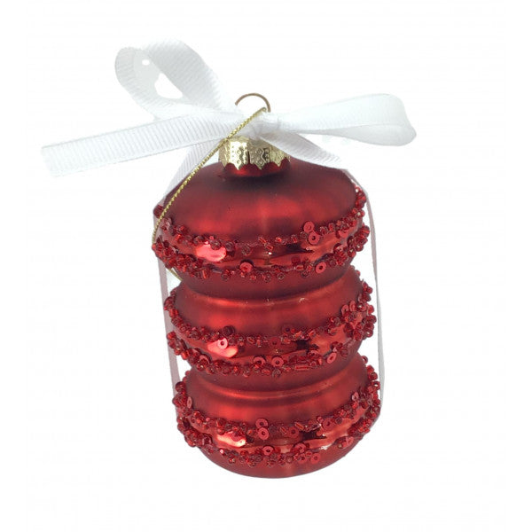 Red Stack Macaron Hanging Ornament