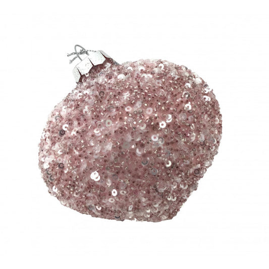 Pink Crystal Drop Hanging Ornament