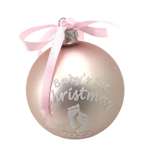Baby Footprint Pink Ball